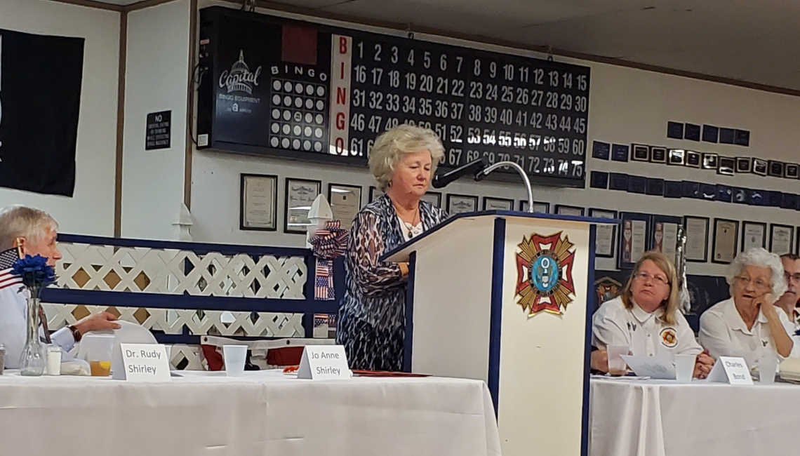 Jo Anne Shirley Speaks at POW/MIA Recognition Dinner 2019