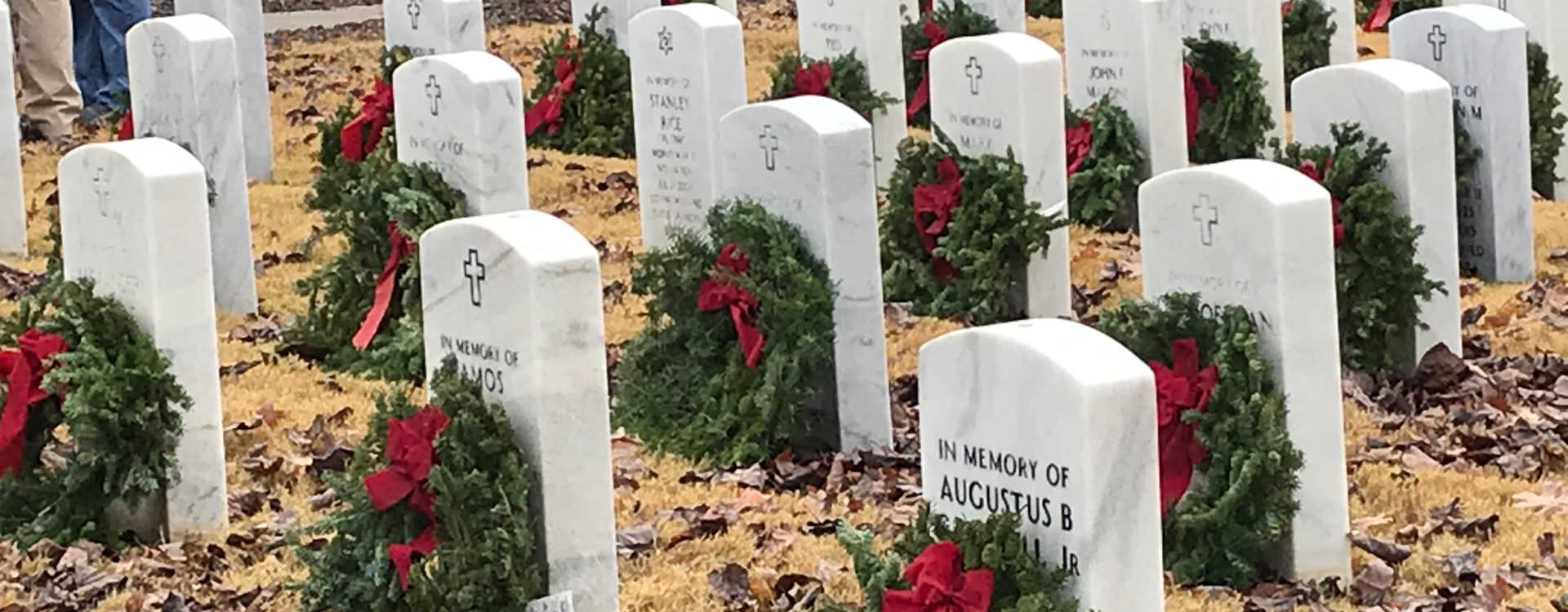 Wreaths Across America - wreaths on all grave site markers