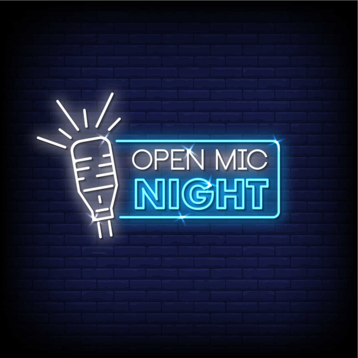 Open Mic Night sign